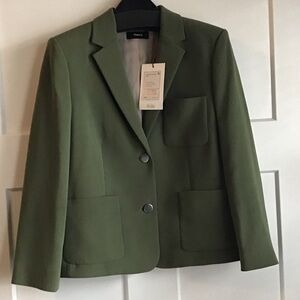 Theory Women's Olive Green Suit Jacket